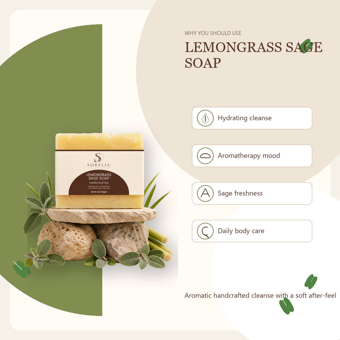 Lemongrass & Sage Soap